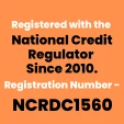 Registered with the National Credit Regulator Since 2010. Registration Number - NCRDC1560,' highlighting DCGsa's compliance and credibility.